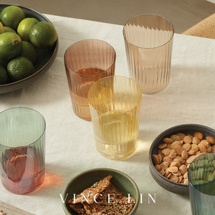 英国LSA Germs宝石系列玻璃杯幻彩水晶玻璃平底水杯鸡尾酒杯饮料