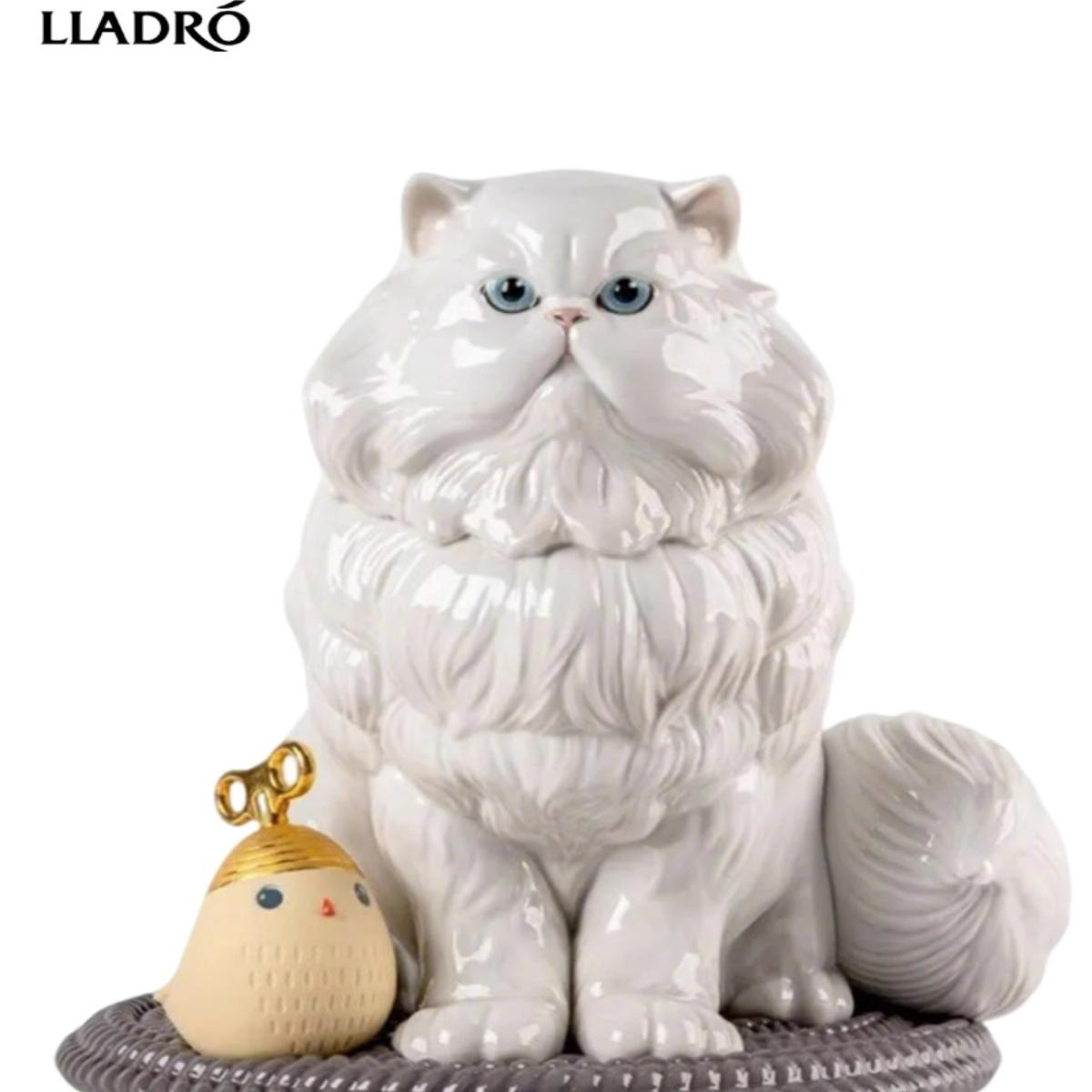 LLADRO雅致波斯猫装饰摆件