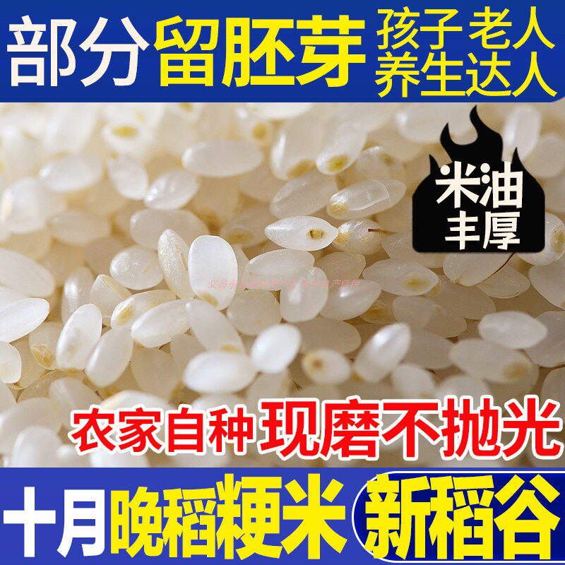 东北特级正宗晚粳米胚芽米宝宝专用辅食香圆粒米油煮粥未抛光大米