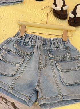 110.120.130.140.150码儿童夏季牛仔短裤女童韩版童装裤子