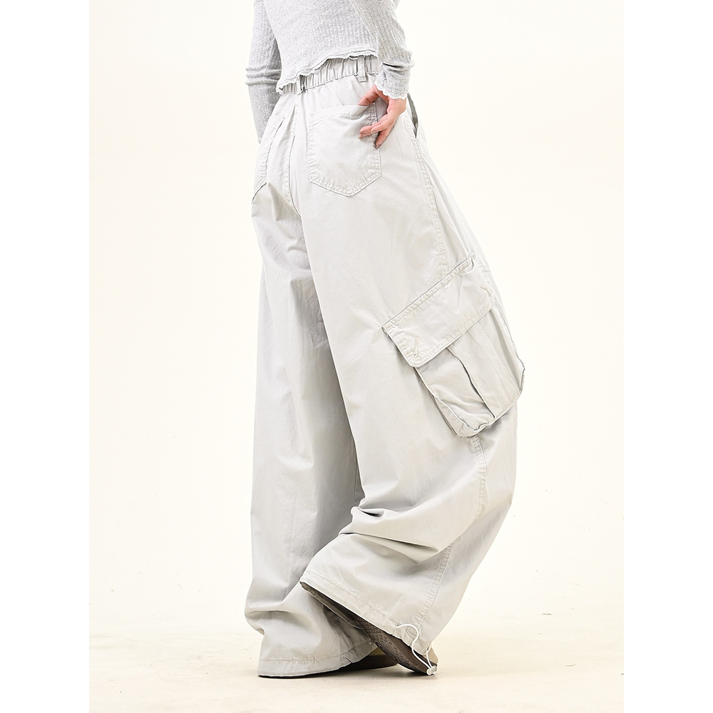 怕麻烦多口袋工装休闲裤