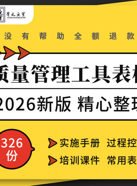 企业公司工厂质量管理APQP/FMEA/SPC五大工具培训ppt手册表格