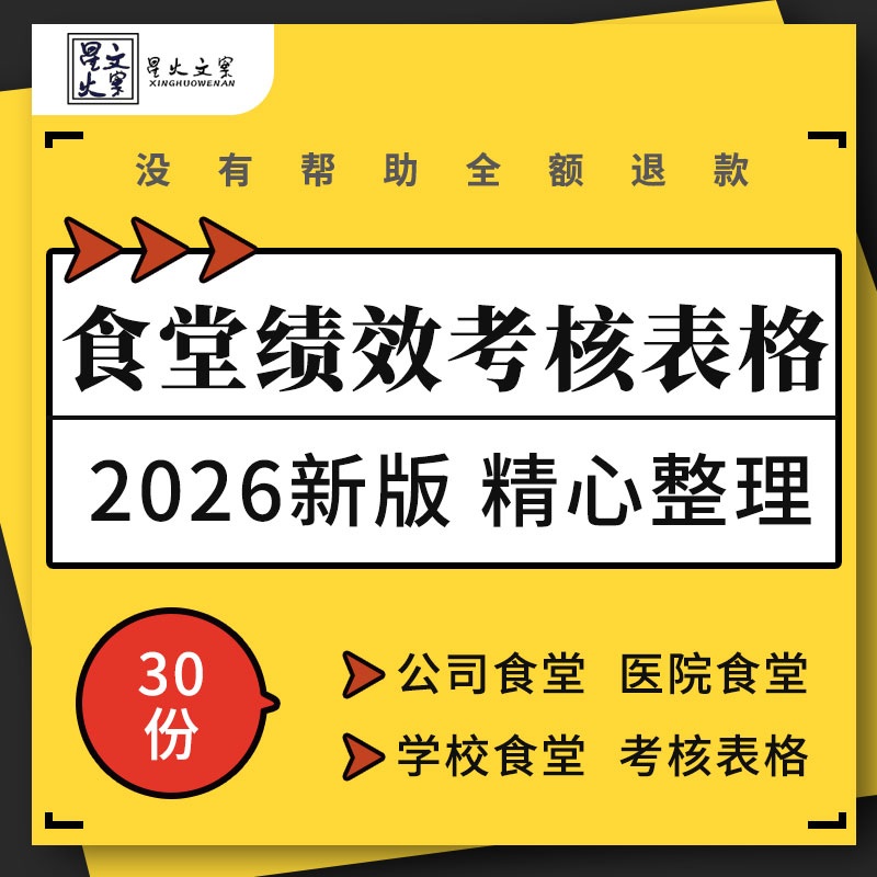 高中小学幼儿园医院公司食堂员工工作人员厨师帮厨绩效方案考核表
