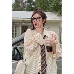 上衣开衫 内搭衬衣法式 外套长袖 8055实价质量高于同行衬衫