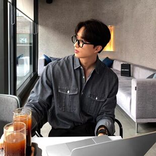 休闲宽松痞帅夹克衬衫 外套春秋季 衬衣上衣 潮流男士 2025新款