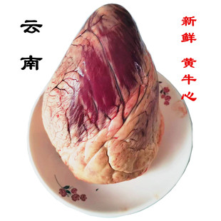 黄牛心 云南新鲜黄牛牛心肉农家现宰现发火锅烧烤生牛肉批发零售