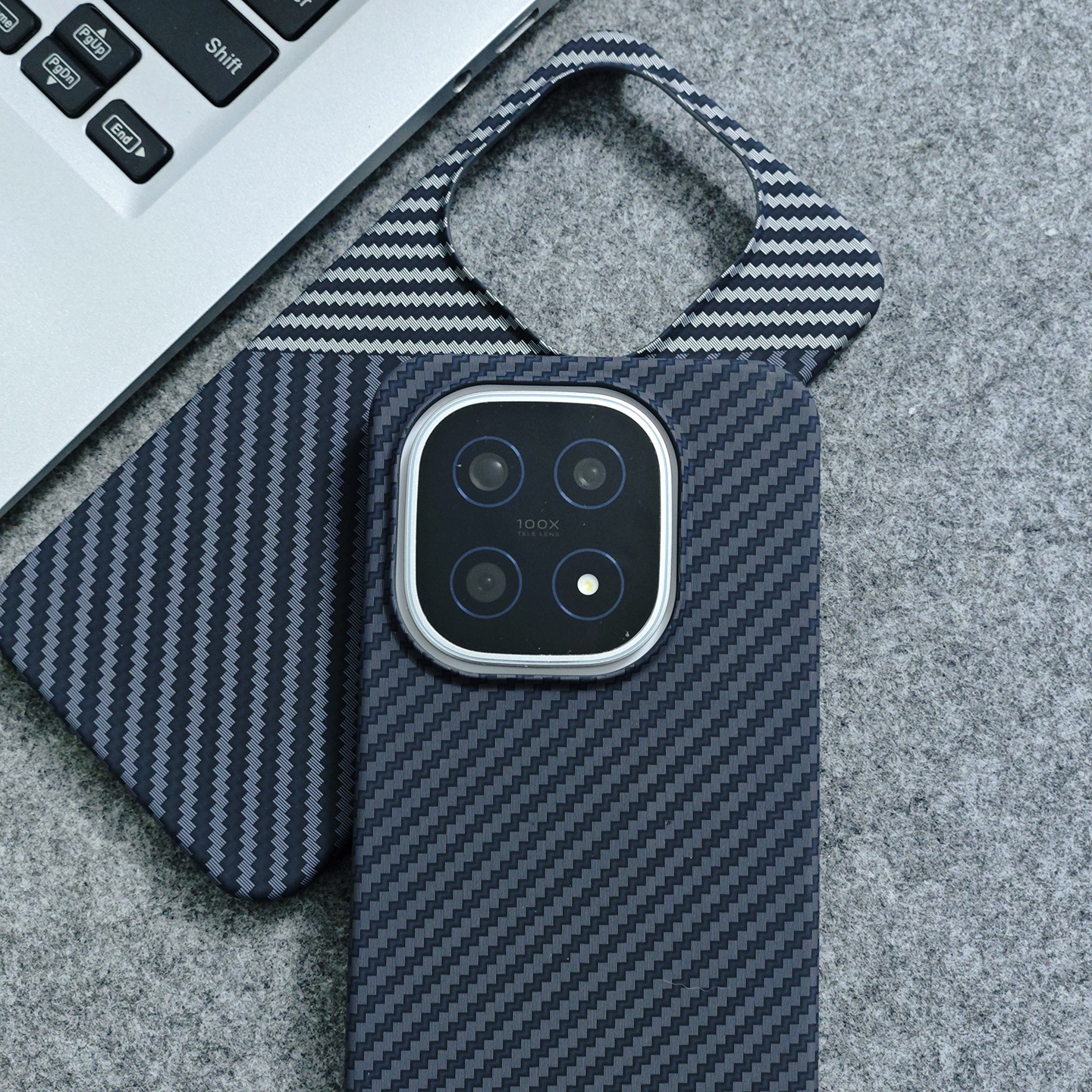 浮雕适用iQOO15手机壳iQOO13手机套爱酷15手机套火山口硬壳半包防摔碳纤维纹散热轻薄