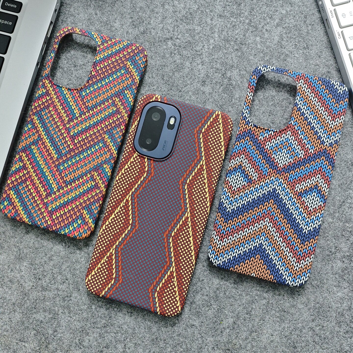 适用一加ACE6手机壳一加15火山口碳纤维纹一加12超薄手机套1+13T半包ace2pro简约硬壳防摔ace5至尊版凯夫拉