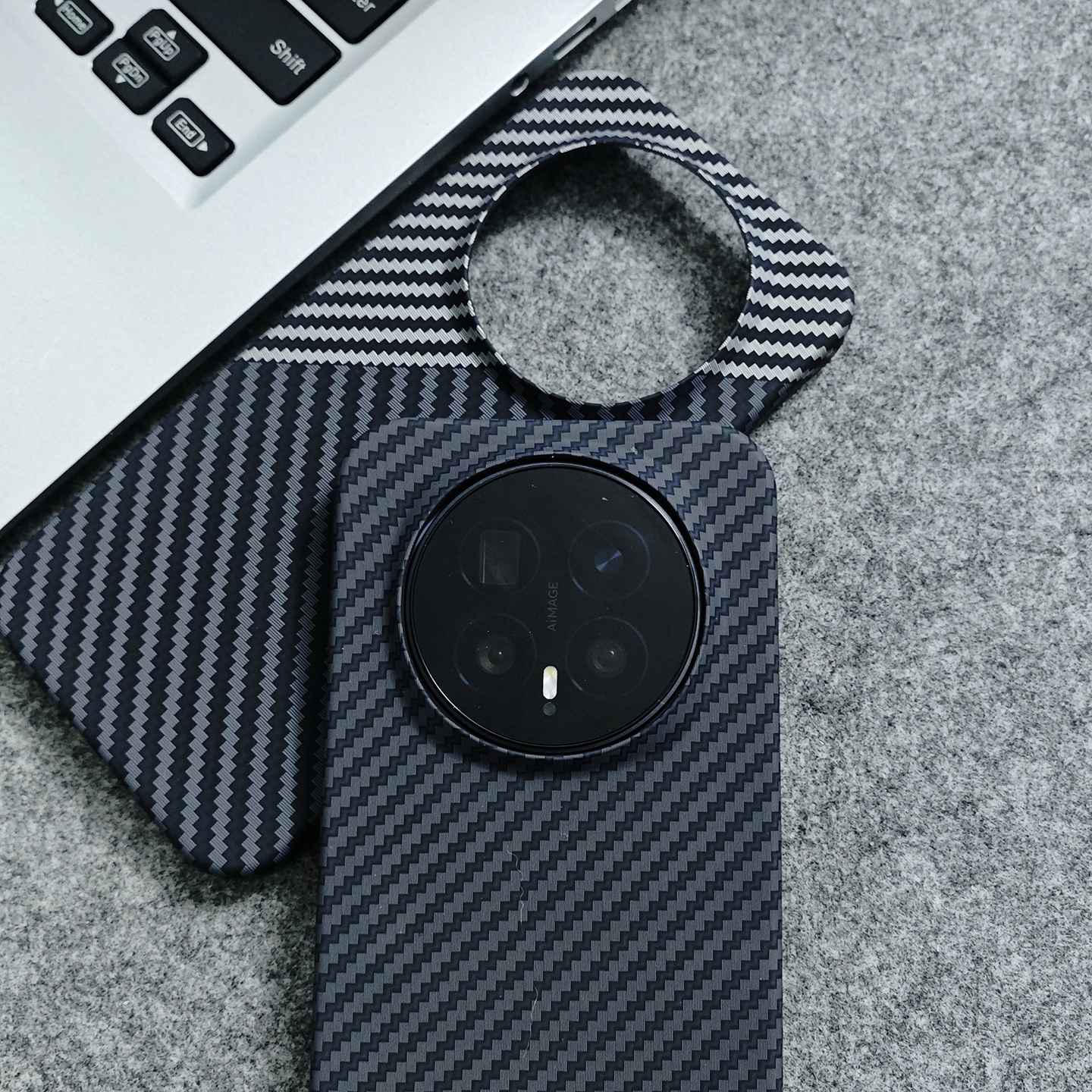 适用荣耀magic8手机壳magic8pro碳纤维纹火山口魔术8pro磨砂防摔凯夫拉超薄半包硬壳mg8散热magic6pro手机套