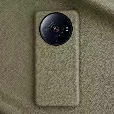 小米12SUltra手机壳荔枝纹头层皮