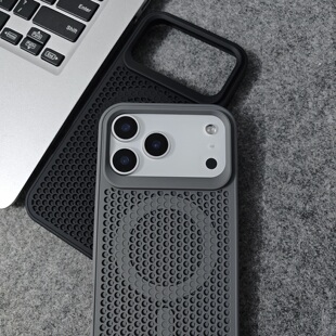 散热磁吸无线充电适用苹果17promax手机壳iPhone16promax夏季 镂空散热 透气高级感15pro磨砂防摔14pro蜂窝新款