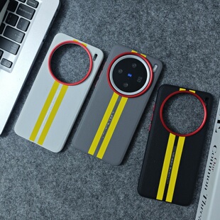 适用VIVOX200手机壳X200Ultra金属镜框素皮赛道拼色X200S外壳男全包边女超薄防摔个性 简约高级感X200Promini