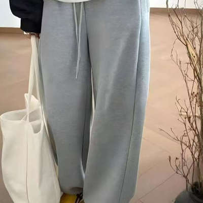 2025年秋冬束脚卫裤女宽松韩版