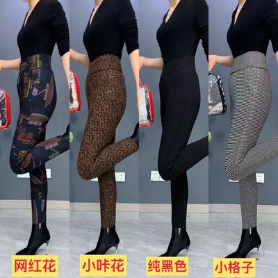 加厚高腰驼绒保暖棉裤