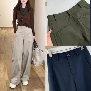 香蕉裤女2026春秋新款弯刀裤慵懒松弛垂感宽松时尚百搭工装阔腿裤