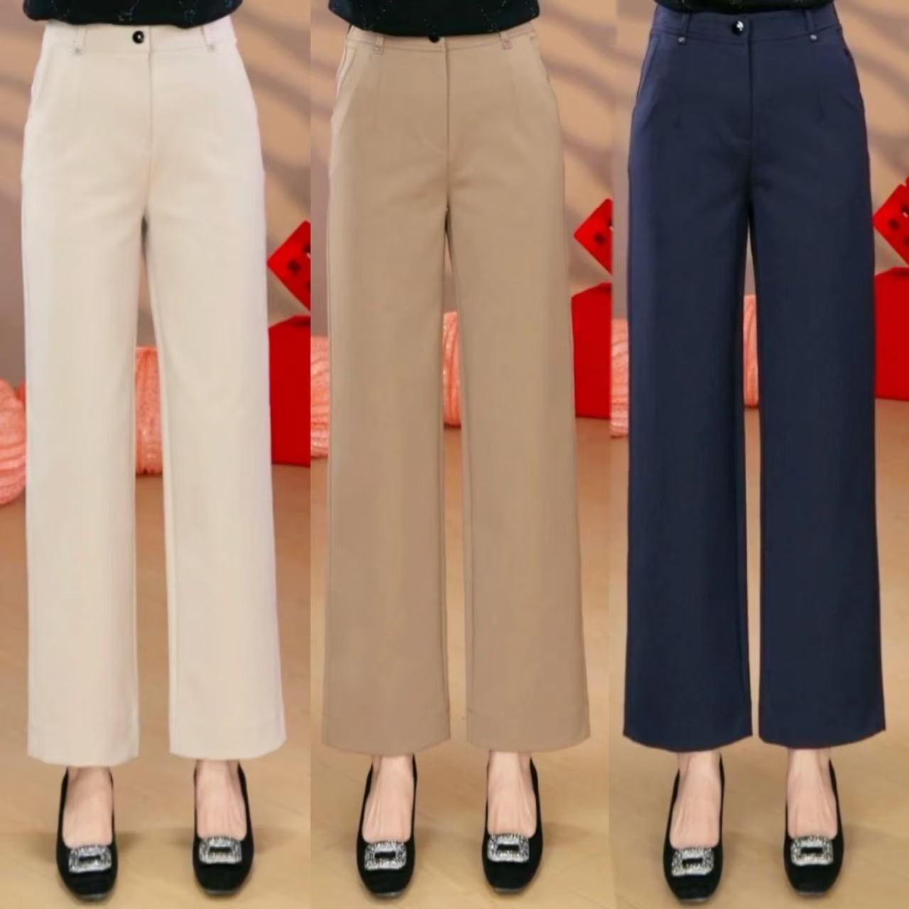 春夏天丝莱赛尔九分阔腿裤女