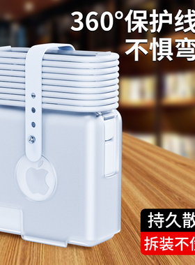 适用苹果MacbookPro充电器保护套mac笔记本电脑电源壳14寸air13配件M2头2023插头2022数据线67收纳包35瓦30W