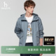 男装 Hazzys哈吉斯春款 休闲拉链夹克外套潮流上衣 春夏甄选