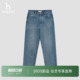 子时尚 女裤 Hazzys哈吉斯2026春夏新品 通勤水洗牛仔裤 商场同款