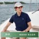 吸湿速干 夏季 Hazzys哈吉斯男士 POLO衫 华夫格运动翻领T恤 短袖