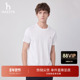 3A抗菌 Hazzys哈吉斯夏季 休闲短袖 T恤男潮流纯色时尚 体恤上衣