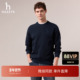 商场同款 HAZZYS哈吉斯2025秋季 新品 男装 圆领卫衣休闲潮流上衣