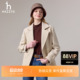 羊毛大衣女士年冬季 Hazzys哈吉斯短款 呢外套 商场同款