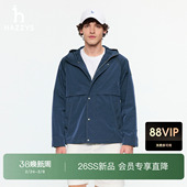 新款 连帽夹克2026春季 Hazzys哈吉斯男士 运动休闲外套 商场同款