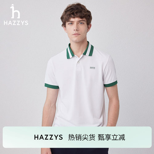 商场同款短袖polo衫Hazzys夏季