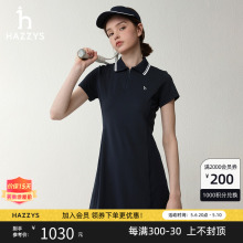 气质连衣裙休闲短袖 女士中长款 Hazzys哈吉斯夏季 裙子 两件套