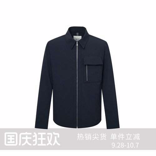 【商场同款】Hazzys哈吉斯男士翻领夹克2026春季新款休闲拉链外套