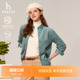 灯芯绒 衬衫 Hazzys哈吉斯衬衣外套秋冬女装 休闲长袖 潮 时尚