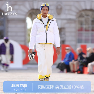 潮流休闲裤 秀场同款 Hazzys哈吉斯针织直筒运动长裤 女秋冬时尚