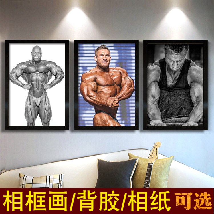 李普瑞斯特海报订做肖恩雷健美装饰画健身房奥赛肌肉男写真照片墙