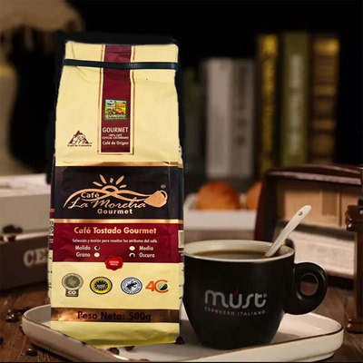 临期特价哥伦比亚进口莫雷利亚卡杜拉臻研咖啡粉500g精品香醇咖啡