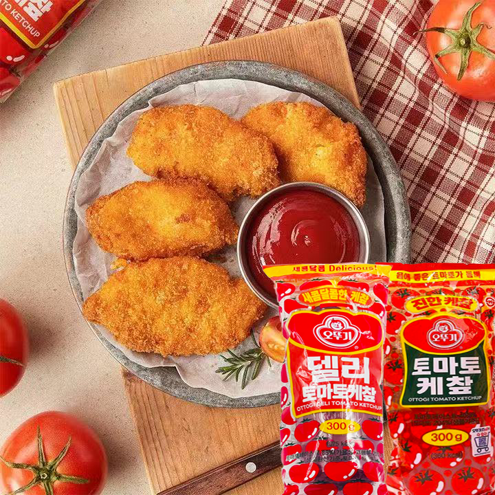 临期特价韩国不倒翁德利番茄酱300g番茄沙司挤压瓶手抓饼薯条蘸酱