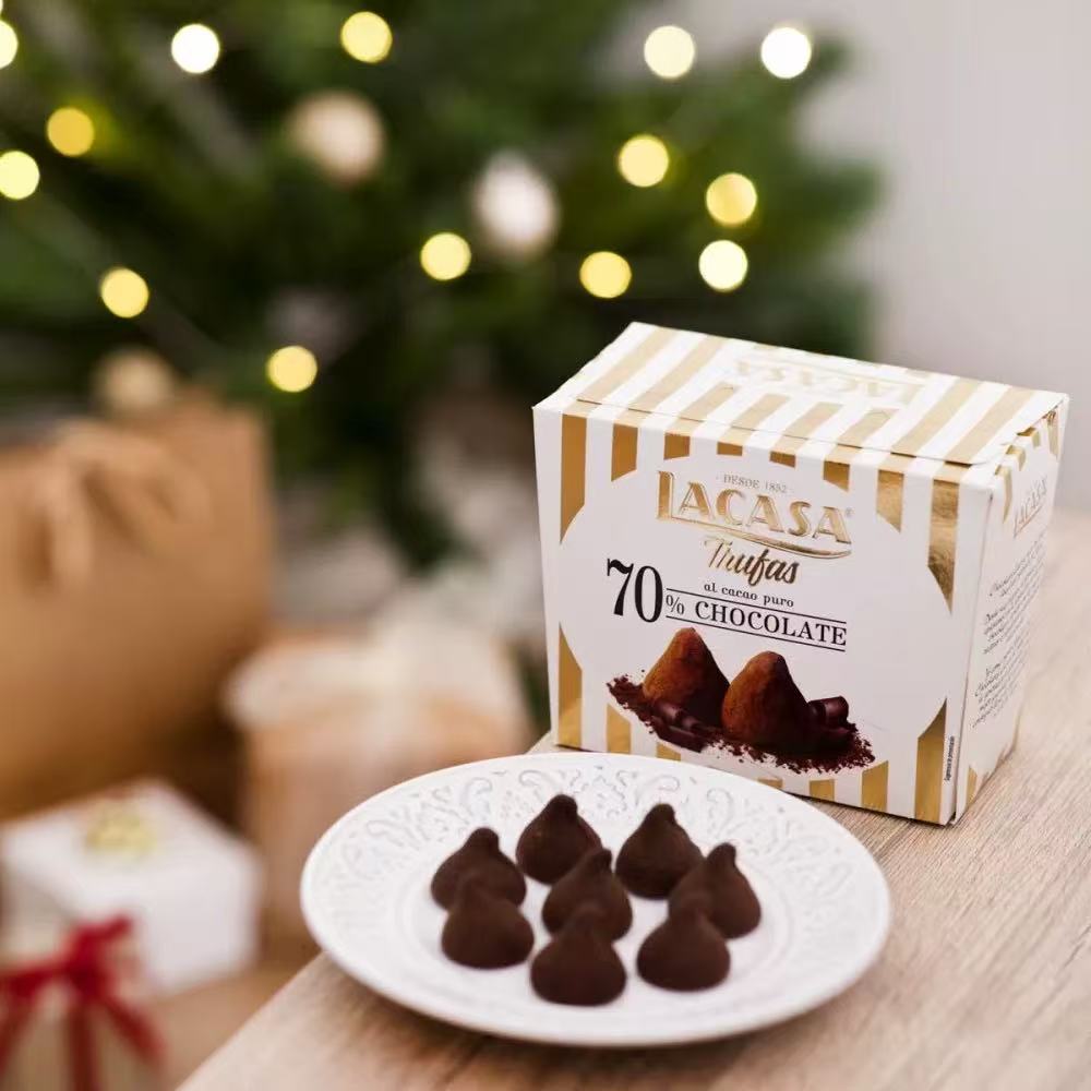 临期特价 西班牙乐卡莎松露形黑巧克力150g伴手礼喜铺办公小零食