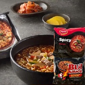 临期特价 韩国进口夏林海鲜风味 火辣方便面特辣酱拌面速食4连包