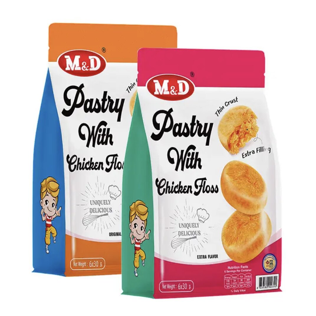 临期特价 泰国原装进口芭提娅春武里民间风味经典肉松饼180g早餐