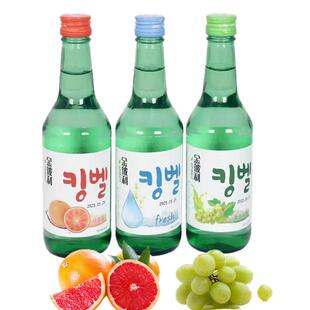 临期特价 韩国金彼利烧酒青葡萄味西柚味360ml聚会聚餐酒水12.5度