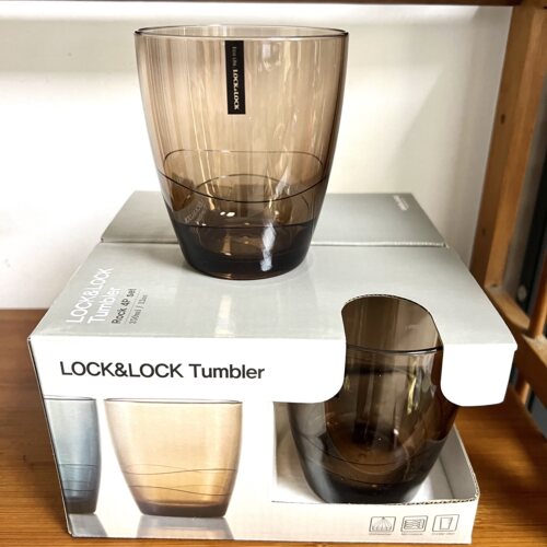 新品特价 乐扣 欧式水杯350ml高颜值轻奢牙杯PC洗漱杯套装4个装