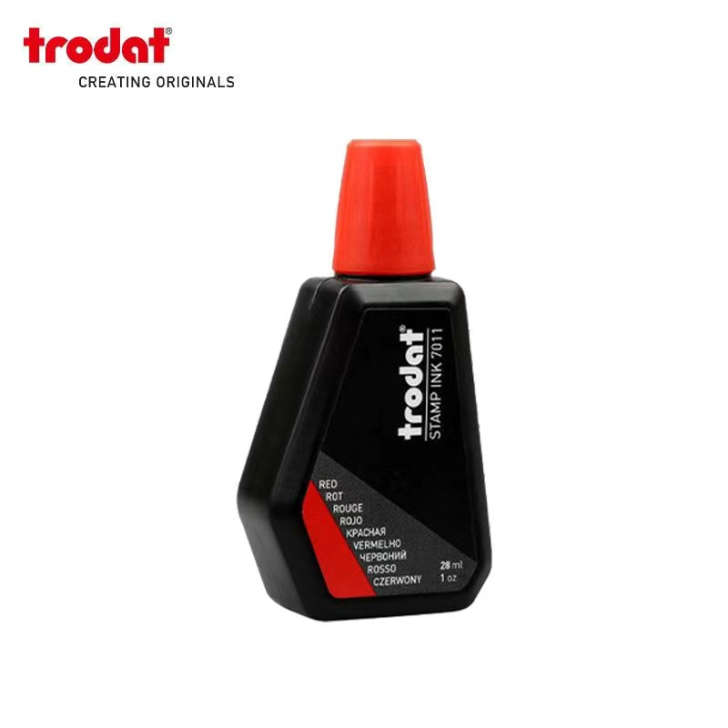 印章印台墨水办公印油欧洲卓达印油7011回墨章专用翻斗翻转印包邮