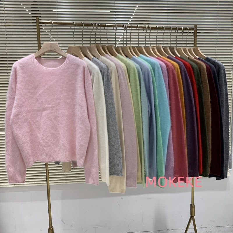 2025早秋新款羊绒拉毛圆领光版长袖套头针织衫上衣洋气百搭女8153,女装/女士精品,毛针织衫,淘宝优惠券,粉丝福利购,淘宝优惠卷