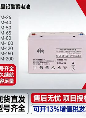 双登蓄电池6-GFM-24 12V17A38A40A50A65A100A150A200AH直流屏UPS
