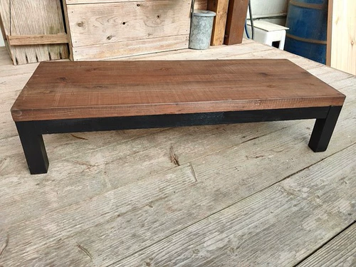 Американский стиль сплошной древесина Железный коричневый торговый центр скамейка отдыха, скамейка, плату