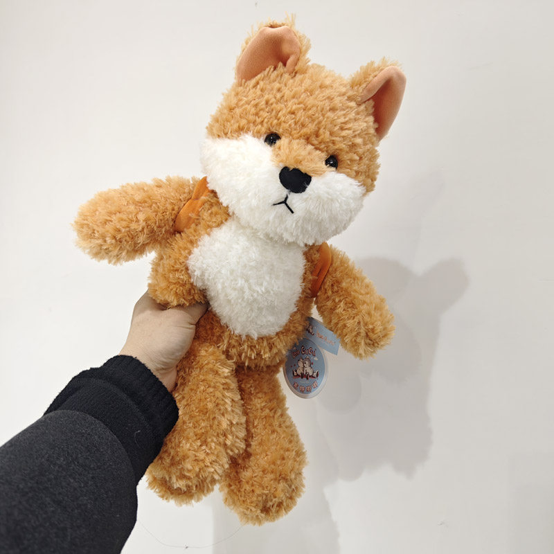 背部狐狸玩偶小兔子毛绒玩具狗狗