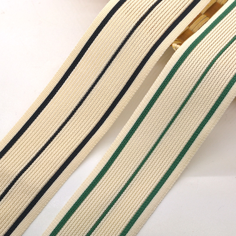 侧边条织带杏色男女运动裤DIY