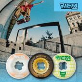 火山滑板 场地刷街双翘滑板耐用轮子101A99A 进口Ricta专业街式