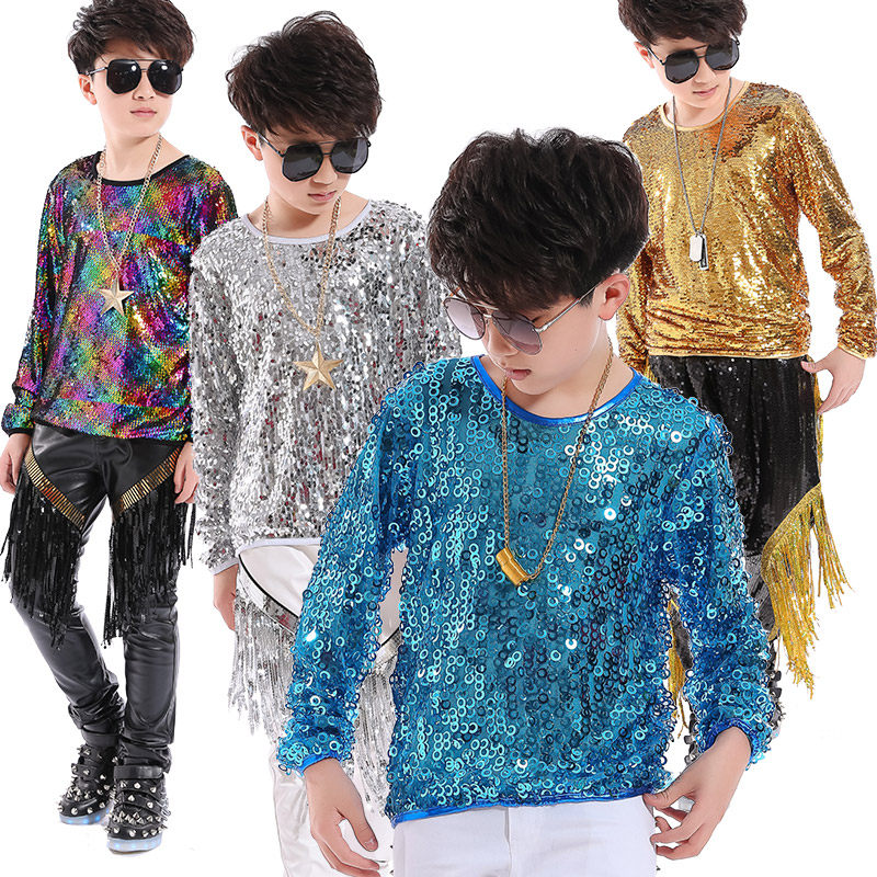 六一亮片演出服长袖t恤架子鼓表演服装儿童演出服男女童t台秀童装,童装/婴儿装/亲子装,儿童演出服,淘宝优惠券,粉丝福利购,淘宝优惠卷