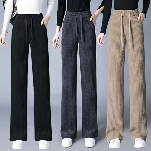 爆款阔腿裤女垂感窄版显瘦